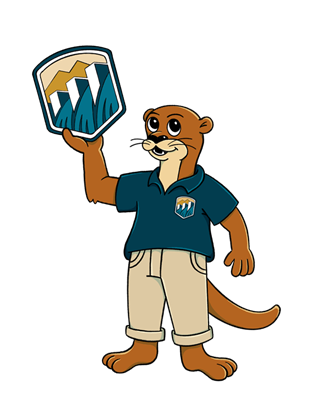 Otto Otter holding Reclamation logo